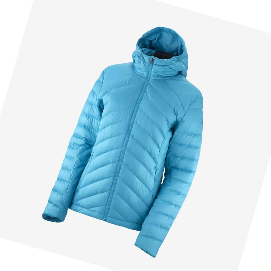 Salomon ESSENTIAL XWARM DOWN INSULATED Kabát Női Kék | HU 3178TCE